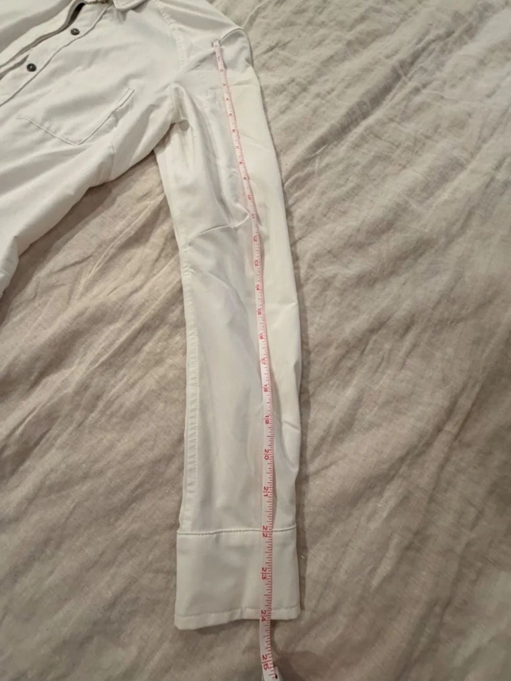 Lululemon stretchy white collared business button down
